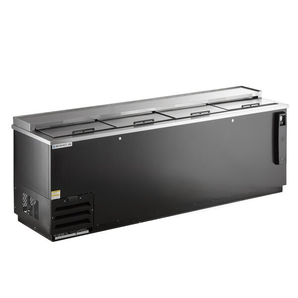 Scratch and Dent Beverage-Air DW94HC-B 95" Black Deep Well Bottle Cooler