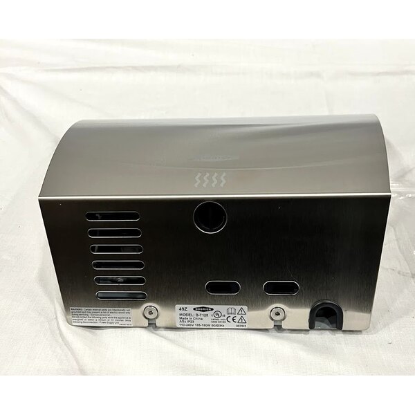 Scratch and Dent Bobrick B-7125 InstaDry No-Touch Surface-Mounted Hand Dryer - 110-240V; 202-213W