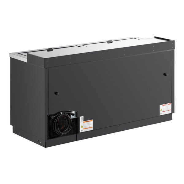 Scratch and Dent True TD-65-24-HC 64 1/2" Black Horizontal Bottle Cooler