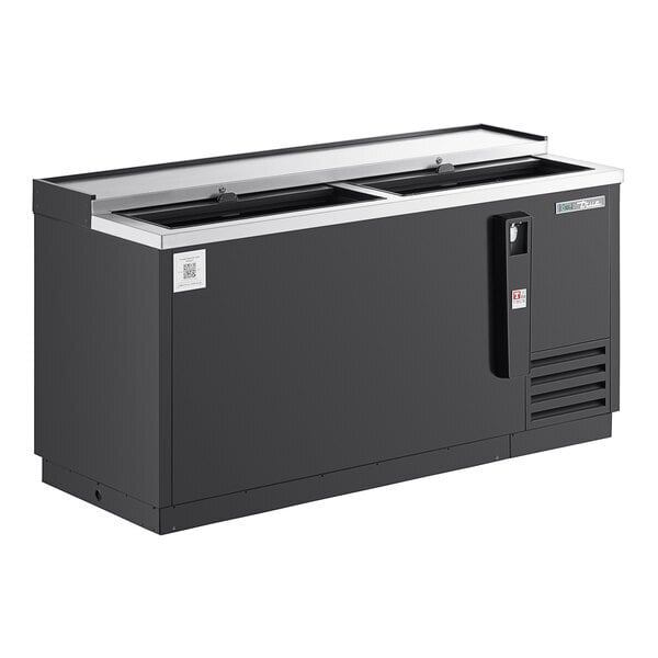 Scratch and Dent True TD-65-24-HC 64 1/2" Black Horizontal Bottle Cooler