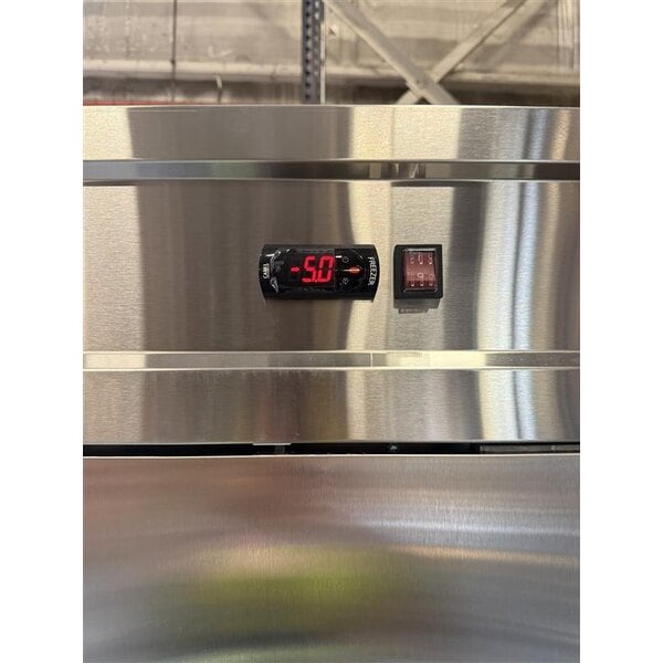 Scratch and Dent Avantco SS-2F-HC 54" Stainless Steel Two Section Solid Door Reach-In Freezer