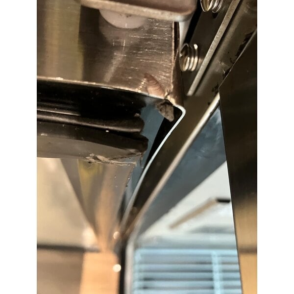 Scratch and Dent Avantco UBB-72-GT-G-S 73" Stainless Steel Underbar Height Narrow Glass Door Back Bar Refrigerator with Galvanized Top and LED Lighting