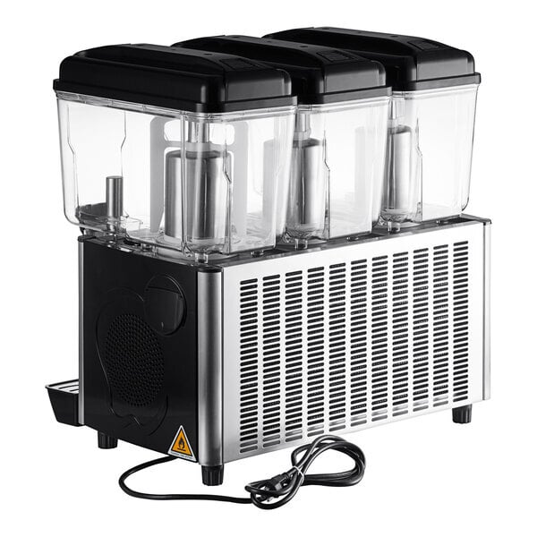 Scratch and Dent Galaxy Triple 3 Gallon Bowl Refrigerated Beverage Dispenser - 120V