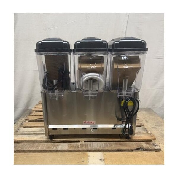 Scratch and Dent Galaxy Triple 3 Gallon Bowl Refrigerated Beverage Dispenser - 120V