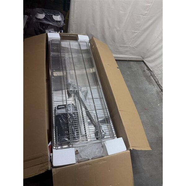 Scratch and Dent Backyard Pro CHAR-60SS 60" Heavy-Duty Stainless Steel Charcoal Grill with Adjustable Grates, Removable Legs, and Cover