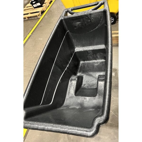 Scratch and Dent Rubbermaid® FG9T1400BLA Black 0.5 Cubic Yard Heavy Duty Tilt Truck / Trash Cart (850 lb.)