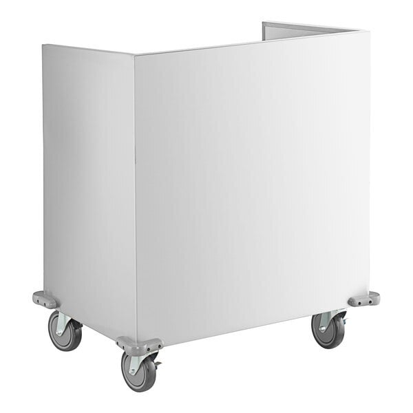 Scratch and Dent ServIt 32" Stainless Steel Flatware / Tray Cart with 8 Pan Capacity TSC-32