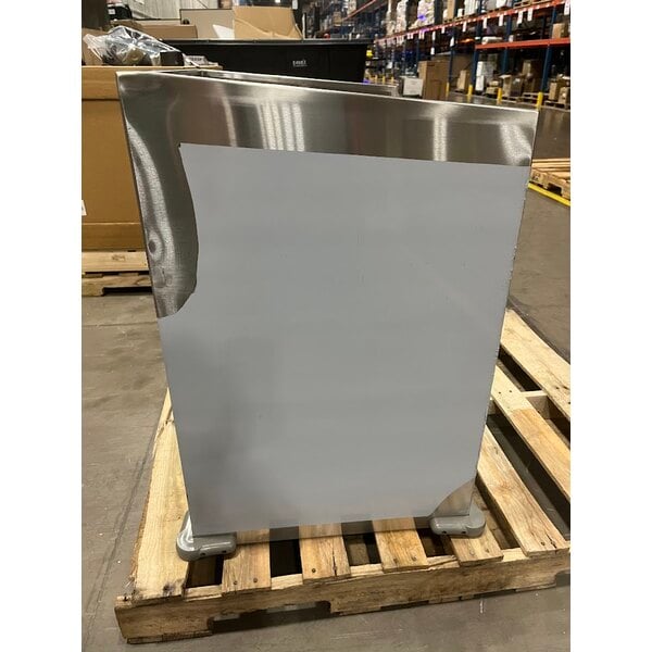 Scratch and Dent ServIt 32" Stainless Steel Flatware / Tray Cart with 8 Pan Capacity TSC-32