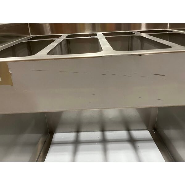 Scratch and Dent ServIt 32" Stainless Steel Flatware / Tray Cart with 8 Pan Capacity TSC-32