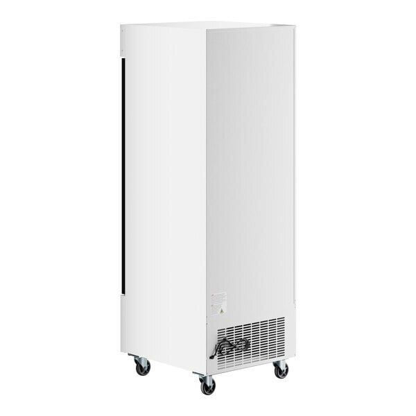 Scratch and Dent Avantco GDC-23-HC 28 3/8" White Swing Glass Door Merchandiser Refrigerator with LED Lighting