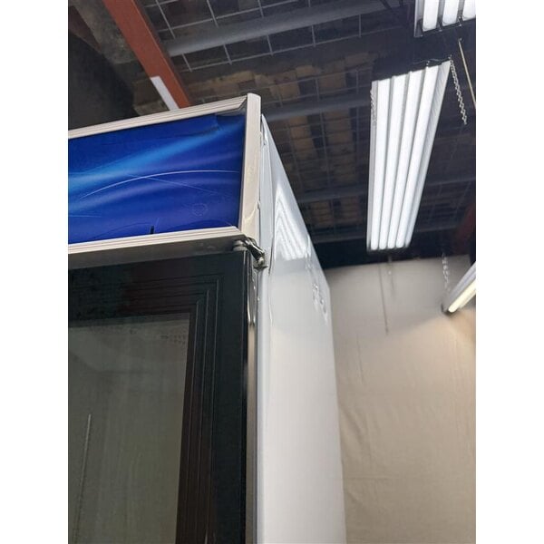 Scratch and Dent Avantco GDC-23-HC 28 3/8" White Swing Glass Door Merchandiser Refrigerator with LED Lighting