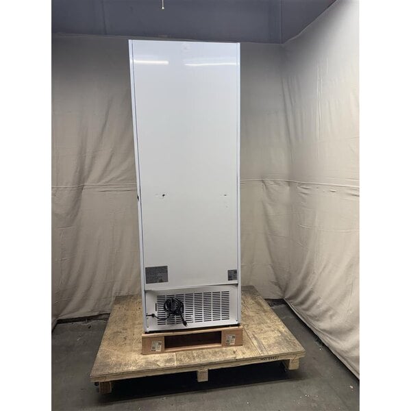 Scratch and Dent Avantco GDC-23-HC 28 3/8" White Swing Glass Door Merchandiser Refrigerator with LED Lighting