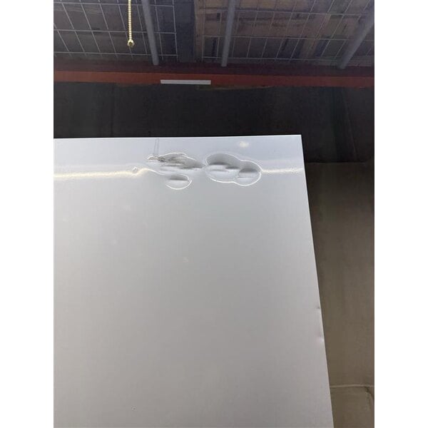 Scratch and Dent Avantco GDC-23-HC 28 3/8" White Swing Glass Door Merchandiser Refrigerator with LED Lighting