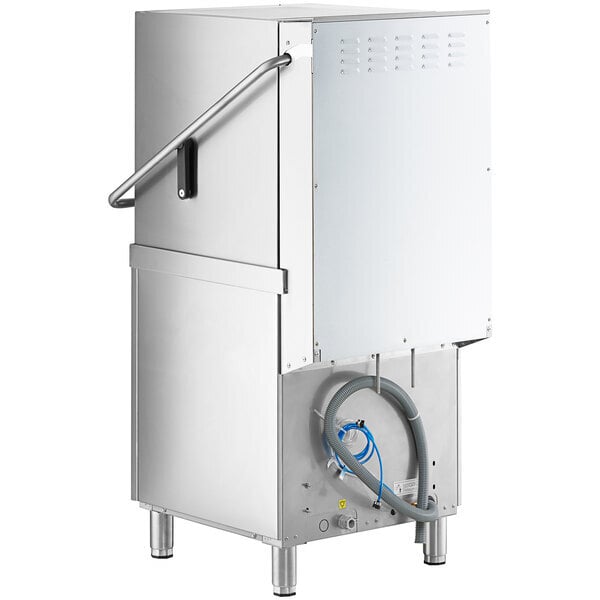 Scratch and Dent MainStreet Equipment HTDT Single Rack High-Temperature Door-Type Dish Machine with Booster Heater - 208-240V, 1 Phase