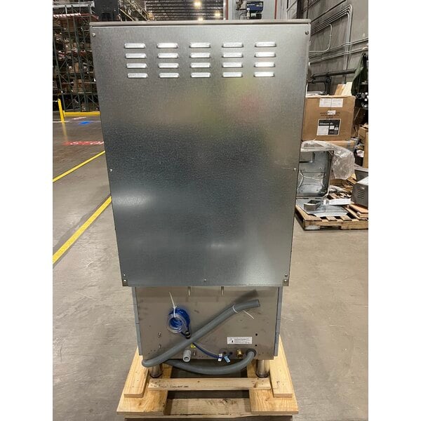 Scratch and Dent MainStreet Equipment HTDT Single Rack High-Temperature Door-Type Dish Machine with Booster Heater - 208-240V, 1 Phase