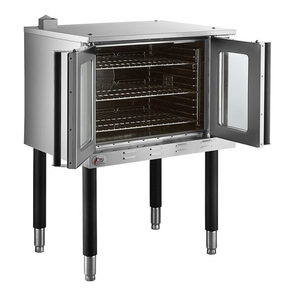 Scratch and Dent Cooking Performance Group FEC-100-DDC Deep Depth Single Deck Full Size Electric Convection Oven - 208V, 3 / 1 Phase, 11 kW