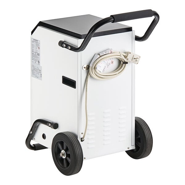 Scratch and Dent Boltic 110 Pint Steel Commercial Dehumidifier with Drain Hose and Wheels - 115V, 728W