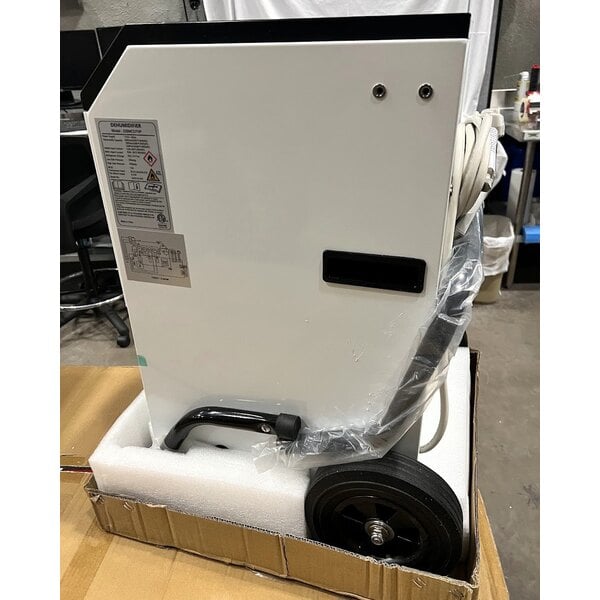 Scratch and Dent Boltic 110 Pint Steel Commercial Dehumidifier with Drain Hose and Wheels - 115V, 728W