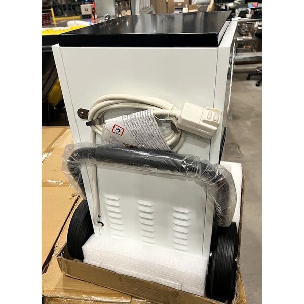 Scratch and Dent Boltic 110 Pint Steel Commercial Dehumidifier with Drain Hose and Wheels - 115V, 728W