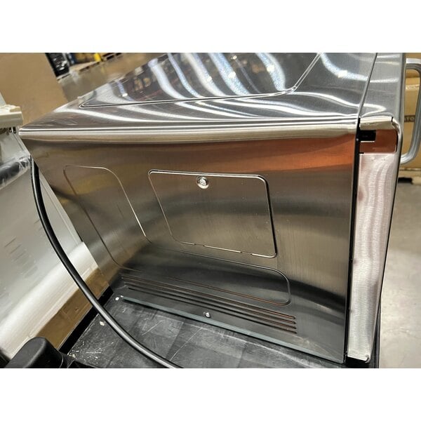 Scratch and Dent Solwave Stackable Commercial Microwave with Large 1.2 cu. ft. Interior and Push Button Controls - 1,200W, 120V