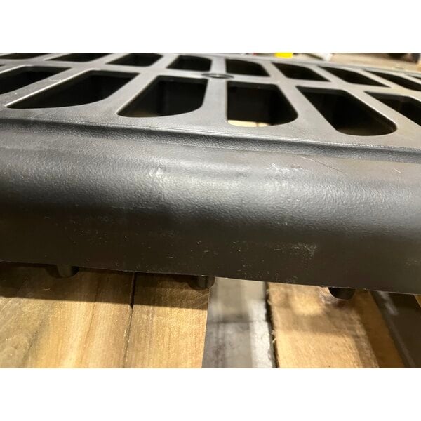 Scratch and Dent Rubbermaid® FG331700BLA ProServe 18 Pan Black Max System End Load Steam Table Pan Rack - Unassembled