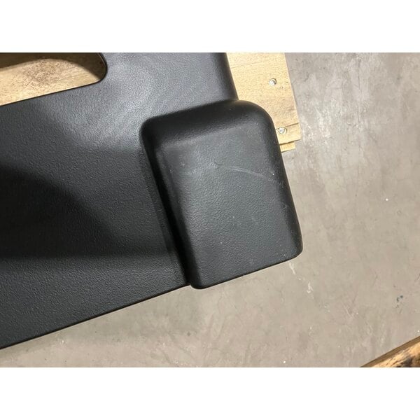 Scratch and Dent Rubbermaid® FG331700BLA ProServe 18 Pan Black Max System End Load Steam Table Pan Rack - Unassembled