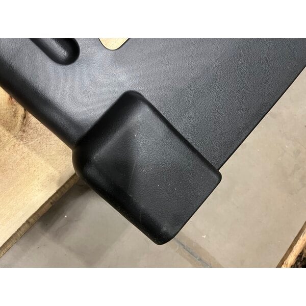 Scratch and Dent Rubbermaid® FG331700BLA ProServe 18 Pan Black Max System End Load Steam Table Pan Rack - Unassembled