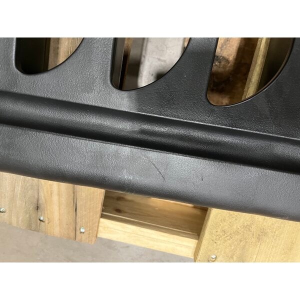 Scratch and Dent Rubbermaid® FG331700BLA ProServe 18 Pan Black Max System End Load Steam Table Pan Rack - Unassembled