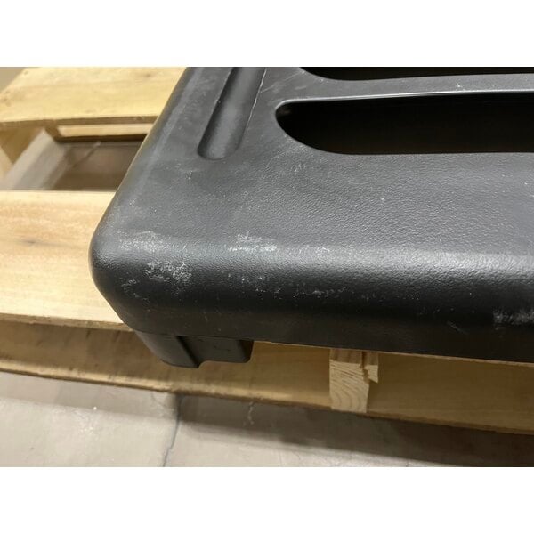 Scratch and Dent Rubbermaid® FG331700BLA ProServe 18 Pan Black Max System End Load Steam Table Pan Rack - Unassembled