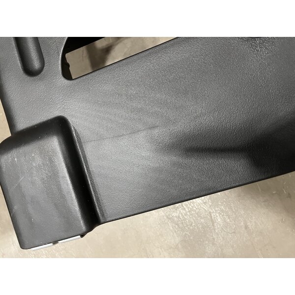 Scratch and Dent Rubbermaid® FG331700BLA ProServe 18 Pan Black Max System End Load Steam Table Pan Rack - Unassembled