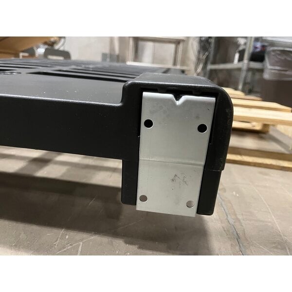 Scratch and Dent Rubbermaid® FG331700BLA ProServe 18 Pan Black Max System End Load Steam Table Pan Rack - Unassembled