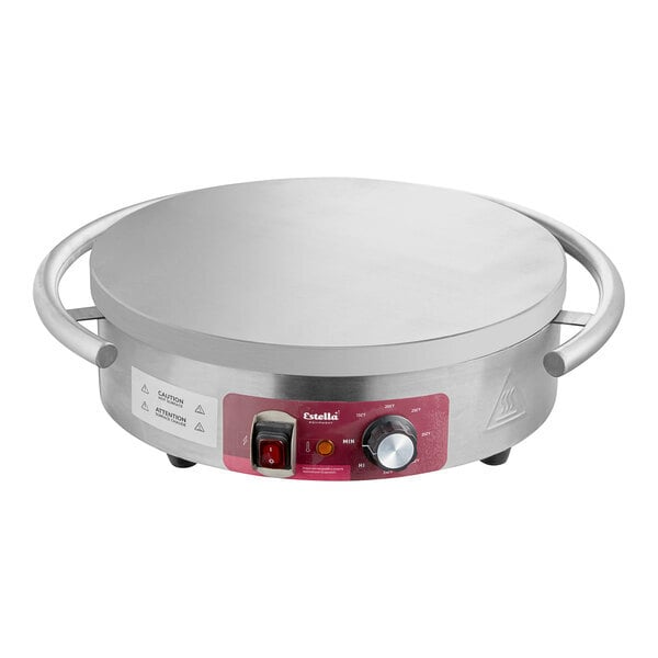 Scratch and Dent Estella CMPT16A 16" Portable Crepe Maker - 120V, 1820W