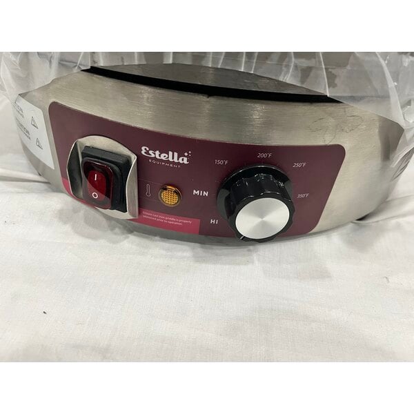 Scratch and Dent Estella CMPT16A 16" Portable Crepe Maker - 120V, 1820W