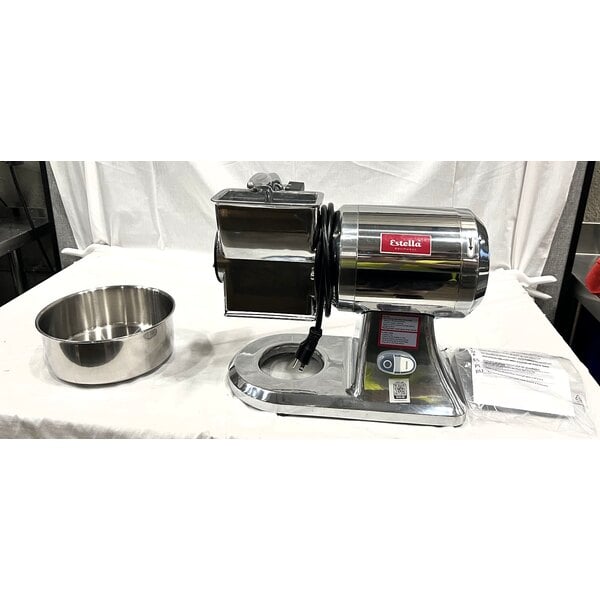 Scratch and Dent Estella CG112NB 3.3 lb. Per Minute Electric Hard Cheese Grater - 110V, 1 1/2 hp