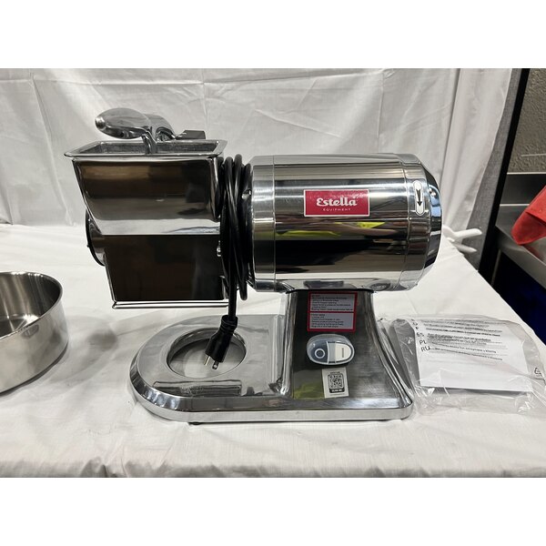 Scratch and Dent Estella CG112NB 3.3 lb. Per Minute Electric Hard Cheese Grater - 110V, 1 1/2 hp