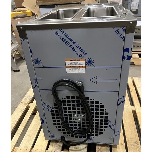 Scratch and Dent Spaceman 6455-CL Double 17 Qt. Countertop Pourover Slushy / Granita Frozen Drink Machine - 115V