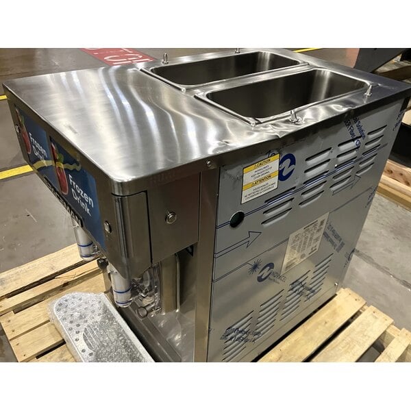 Scratch and Dent Spaceman 6455-CL Double 17 Qt. Countertop Pourover Slushy / Granita Frozen Drink Machine - 115V