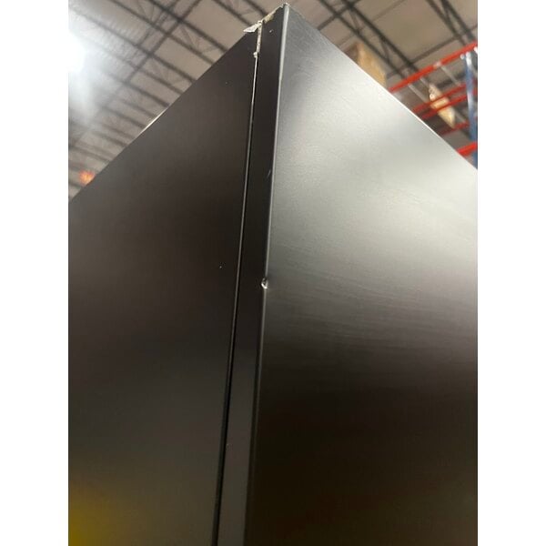 Scratch and Dent Avantco GDC-49-HC 53" Black Swing Glass Door Merchandiser Refrigerator with LED Lighting