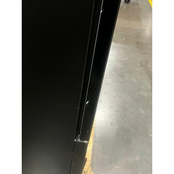 Scratch and Dent Avantco GDC-49-HC 53" Black Swing Glass Door Merchandiser Refrigerator with LED Lighting