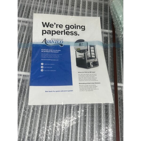 Scratch and Dent Avantco GDC-49-HC 53" Black Swing Glass Door Merchandiser Refrigerator with LED Lighting