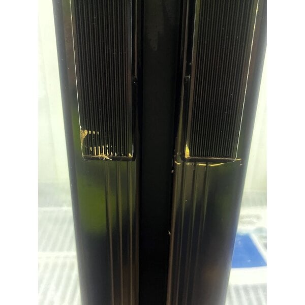 Scratch and Dent Avantco GDC-49-HC 53" Black Swing Glass Door Merchandiser Refrigerator with LED Lighting