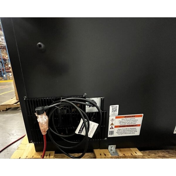 Scratch and Dent True TD-36-12-HC 36 5/8" Black Horizontal Bottle Cooler