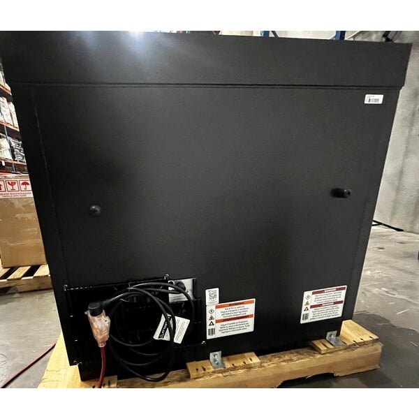 Scratch and Dent True TD-36-12-HC 36 5/8" Black Horizontal Bottle Cooler