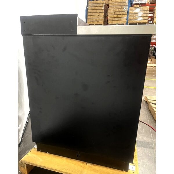 Scratch and Dent True TD-36-12-HC 36 5/8" Black Horizontal Bottle Cooler