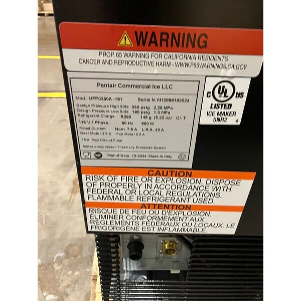 Scratch and Dent Manitowoc UFP0350A-161 Undercounter Air-Cooled Flake Ice Machine - 400 lb., 115V