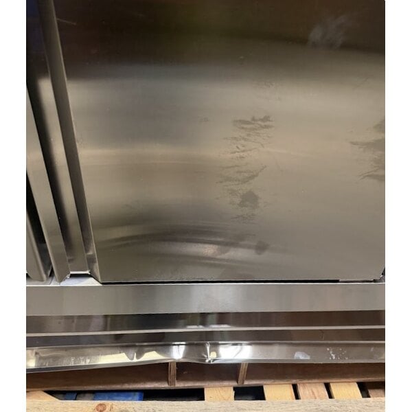 Scratch and Dent Avantco SS-3R-HC 81 5/16" Stainless Steel Solid Door Reach-In Refrigerator