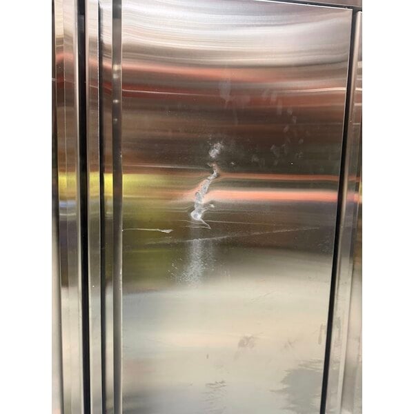 Scratch and Dent Avantco SS-3R-HC 81 5/16" Stainless Steel Solid Door Reach-In Refrigerator