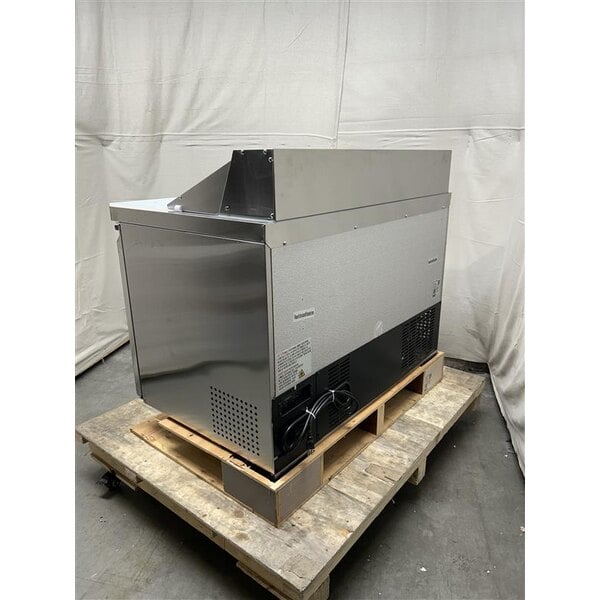 Scratch and Dent Avantco SS-PT-48-8-HC 48" 2 Door Stainless Steel Refrigerated Sandwich Prep Table with Workstation