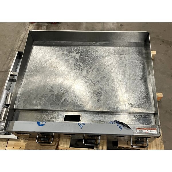 Scratch and Dent Wolf by Vulcan AGM36-LP Liquid Propane 36" Heavy-Duty Gas Countertop Griddle with Manual Controls - 81,000 BTU