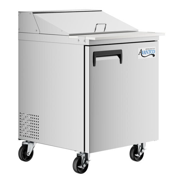 Scratch and Dent Avantco APT-27-HC 27" 1 Door Refrigerated Sandwich Prep Table